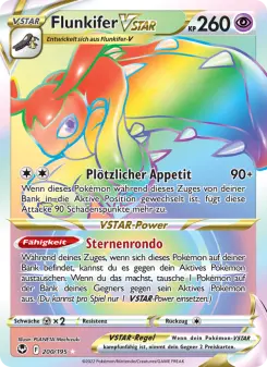 Pokémon-Karte Flunkifer VSTAR 200/195