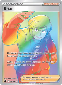 Pokémon-Karte Brian 203/195