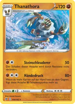 Pokémon-Karte Thanathora 104/192