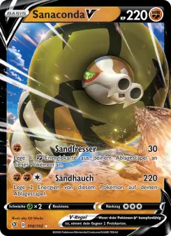 Pokémon-Karte Sanaconda V 108/192