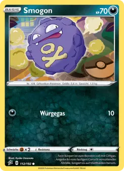 Pokémon-Karte Smogon 112/192