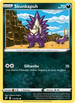 Pokémon-Karte Skunkapuh 114/192