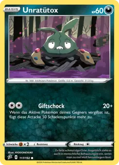 Pokémon-Karte Unratütox 117/192