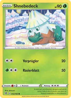 Pokémon-Karte Shnebedeck 012/192