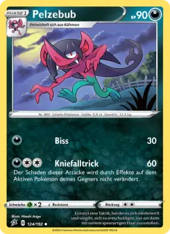 Pokémon-Karte Pelzebub 124/192