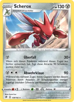 Pokémon-Karte Scherox 128/192