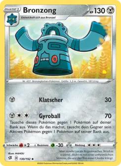 Pokémon-Karte Bronzong 130/192
