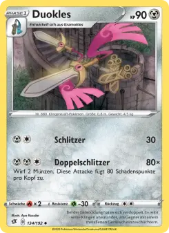 Pokémon-Karte Duokles 134/192