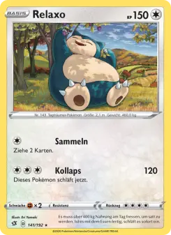 Pokémon-Karte Relaxo 141/192