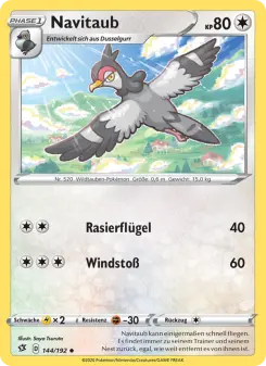 Pokémon-Karte Navitaub 144/192