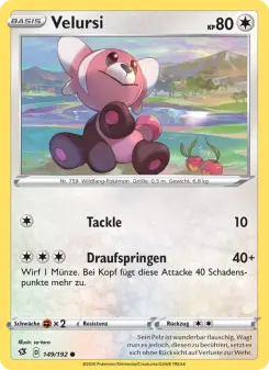 Pokémon-Karte Velursi 149/192