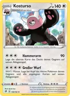 Pokémon-Karte Kosturso 150/192