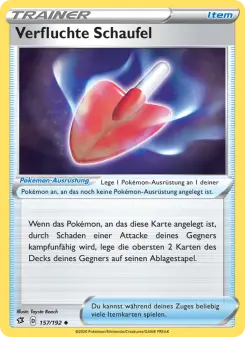 Pokémon-Karte Verfluchte Schaufel 157/192