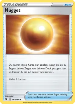 Pokémon-Karte Nugget 162/192
