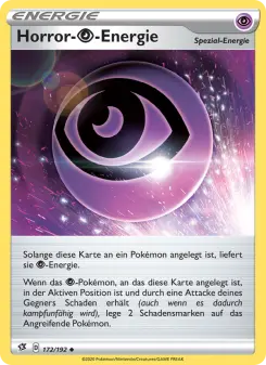 Pokémon-Karte Horror-Psychic-Energie 172/192