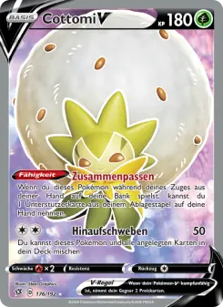 Pokémon-Karte Cottomi V 176/192