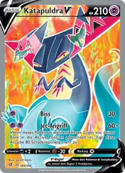 Pokémon-Karte Katapuldra V 183/192