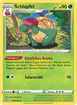 Pokémon-Karte Schlapfel 023/192