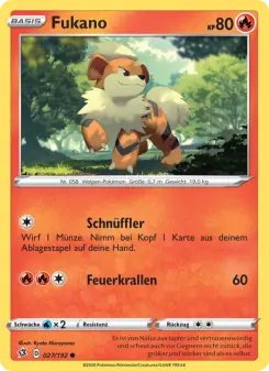 Pokémon-Karte Fukano 027/192