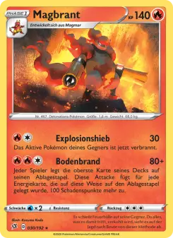 Pokémon-Karte Magbrant 030/192