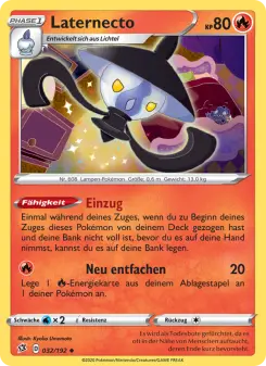 Pokémon-Karte Laternecto 032/192