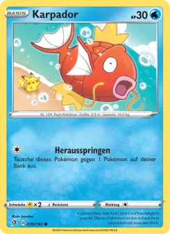 Pokémon-Karte Karpador 039/192
