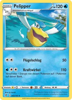 Pokémon-Karte Pelipper 042/192