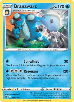 Pokémon-Karte Branawarz 046/192