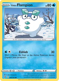 Pokémon-Karte Galar-Flampion 047/192