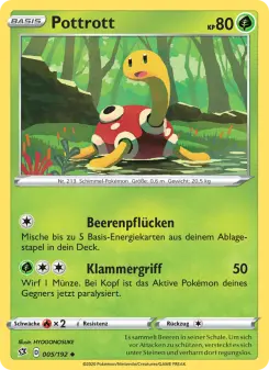 Pokémon-Karte Pottrott 005/192