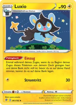 Pokémon-Karte Luxio 061/192