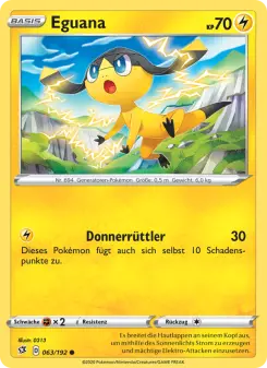 Pokémon-Karte Eguana 063/192