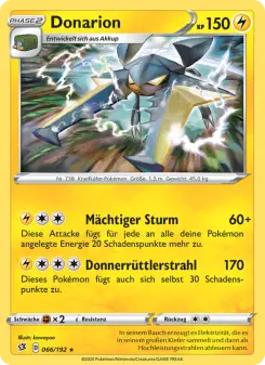 Pokémon-Karte Donarion 066/192