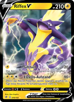 Pokémon-Karte Riffex V 070/192