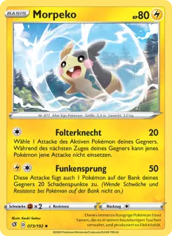 Pokémon-Karte Morpeko 073/192