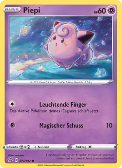 Pokémon-Karte Piepi 074/192