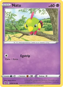Pokémon-Karte Natu 076/192