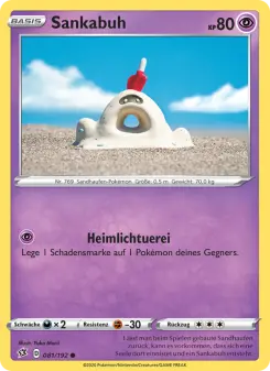 Pokémon-Karte Sankabuh 081/192