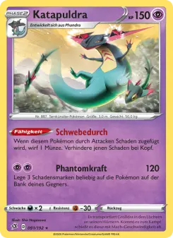 Pokémon-Karte Katapuldra 091/192