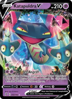Pokémon-Karte Katapuldra V 092/192