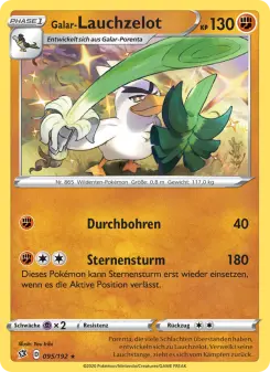 Pokémon-Karte Galar-Lauchzelot 095/192