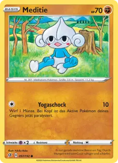 Pokémon-Karte Meditie 097/192