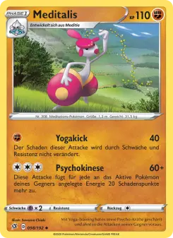 Pokémon-Karte Meditalis 098/192