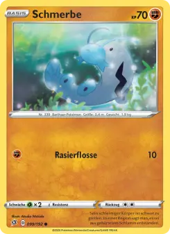 Pokémon-Karte Schmerbe 099/192