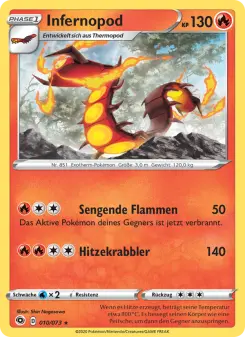 Pokémon-Karte Infernopod 010/073