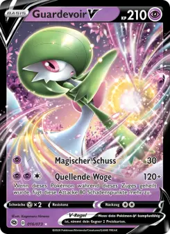 Pokémon-Karte Guardevoir V 016/073