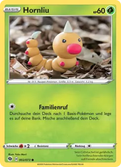 Pokémon-Karte Hornliu 002/073