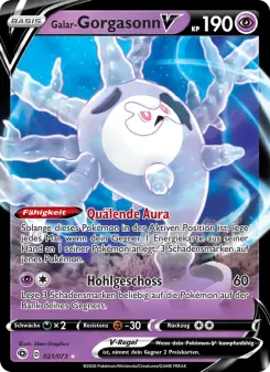 Pokémon-Karte Galar-Gorgasonn V 021/073