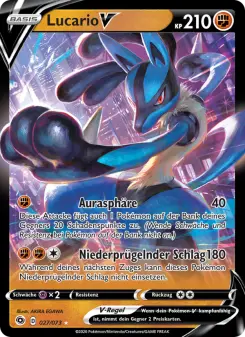 Pokémon-Karte Lucario V 027/073