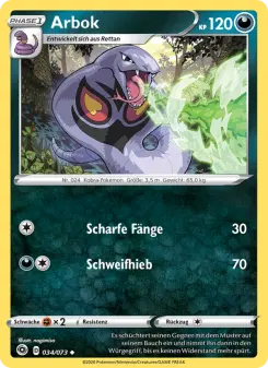 Pokémon-Karte Arbok 034/073